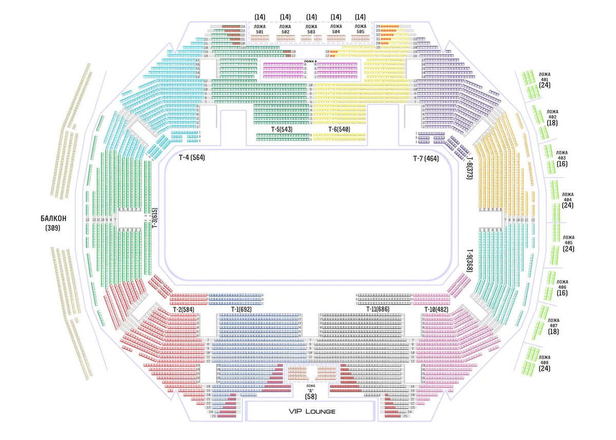 Схема СК Юбилейный